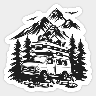 Camping Adventure - Wanderlust - Travel Lover Sticker